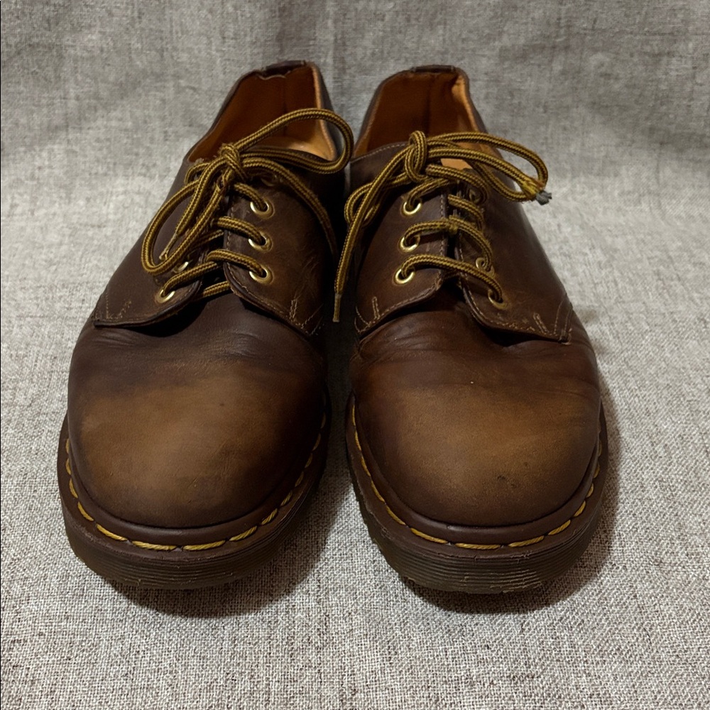 Vintage Dr. Martens 1561 Crazy Horse Leather Oxford Shoes Made in England - Picture 2 of 12